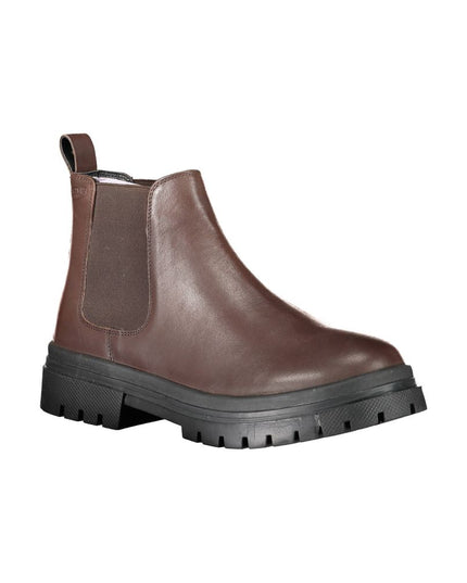 Levi's Brown Leather Men Boot