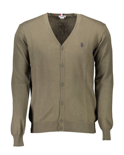 U.S. POLO ASSN. Green Cotton Sweater