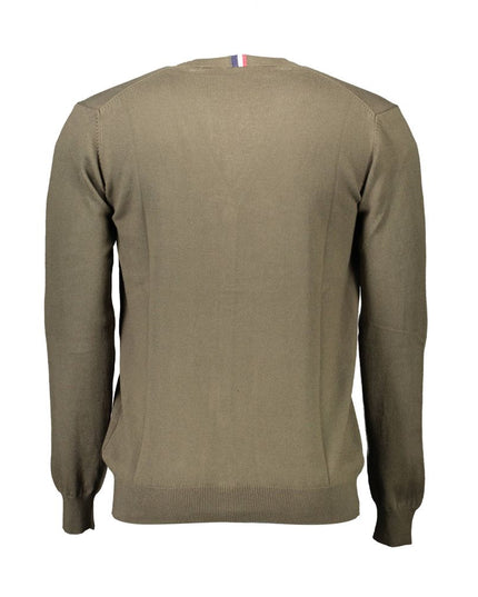 U.S. POLO ASSN. Green Cotton Sweater