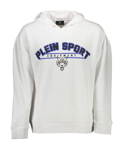 Plein Sport White Cotton Men Sweater