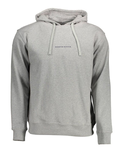 North Sails Gray Cotton Men Sweater
