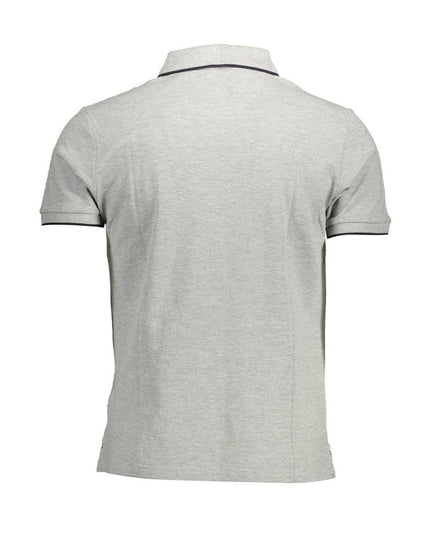 North Sails Gray Cotton Polo Shirt