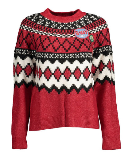 Desigual Red Polyester Sweater