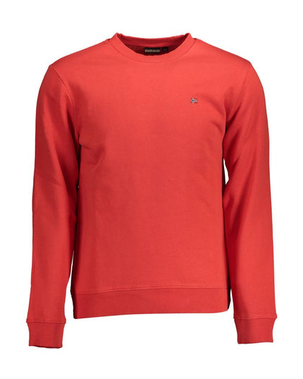 Napapijri Red Cotton Men Sweater