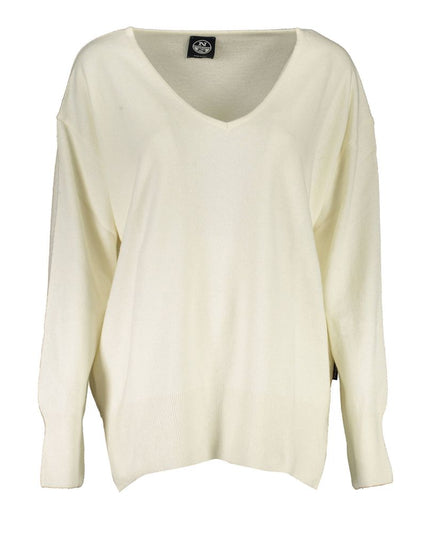 North Sails White Wool Sweater