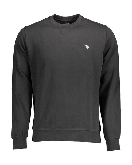U.S. POLO ASSN. Black Cotton Men Sweater