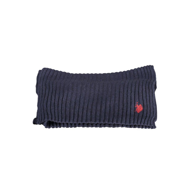 U.S. POLO ASSN. Blue Wool Scarf