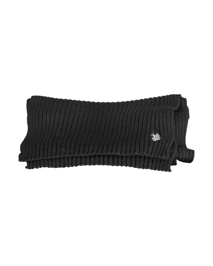U.S. POLO ASSN. Black Wool Scarf