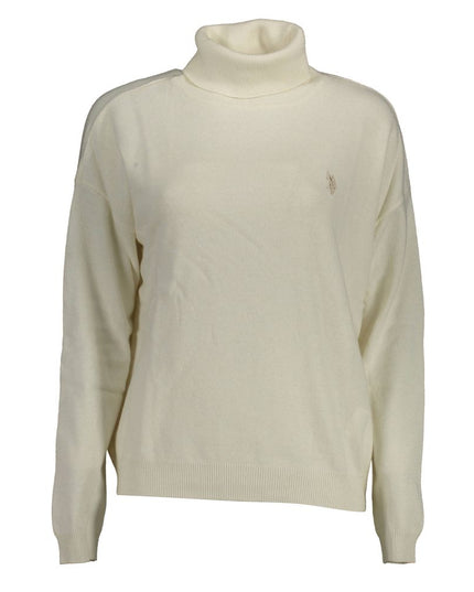 U.S. POLO ASSN. White Wool Sweater