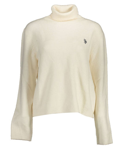 U.S. POLO ASSN. White Nylon Sweater