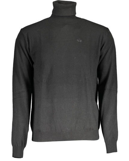 La Martina Black Wool Sweater