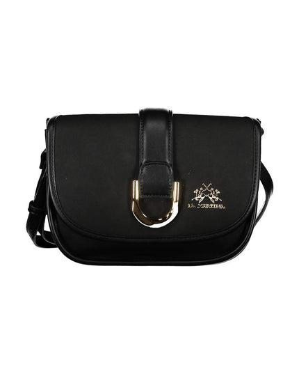 La Martina Black Polyethylene Handbag