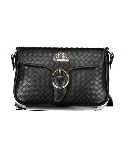 La Martina Black Polyethylene Handbag