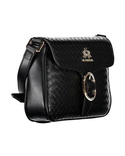 La Martina Black Polyethylene Handbag