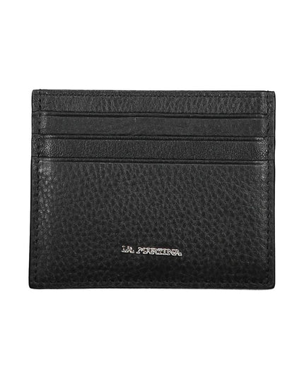 La Martina Black Leather Wallet