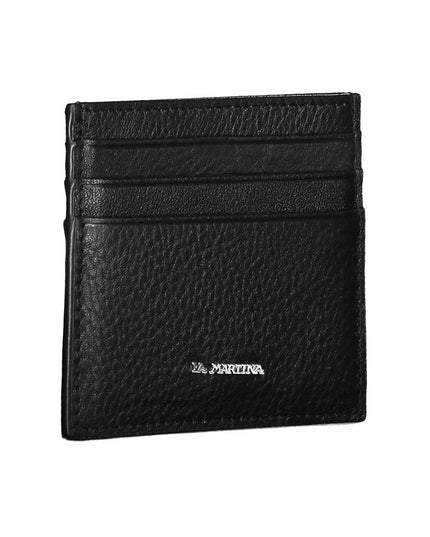 La Martina Black Leather Wallet