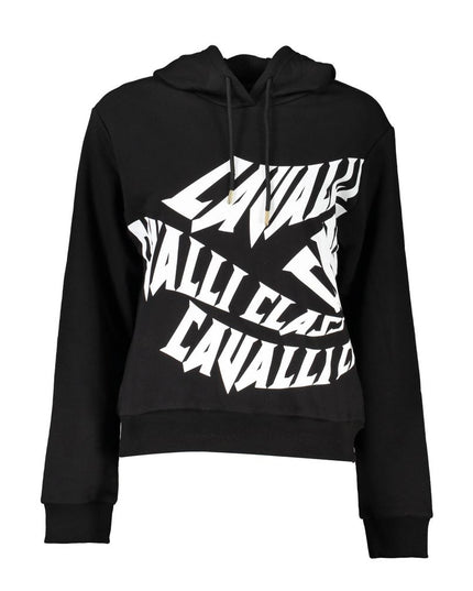 Cavalli Class Black Cotton Sweatshirt