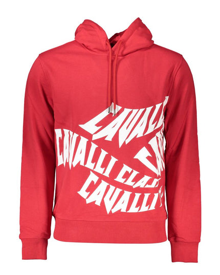 Cavalli Class Red Cotton Men Sweater