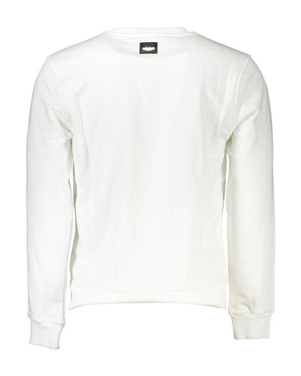Cavalli Class White Cotton Men Sweater