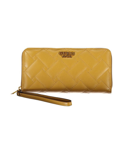 Guess Jeans Yellow Polyethylene Wallet