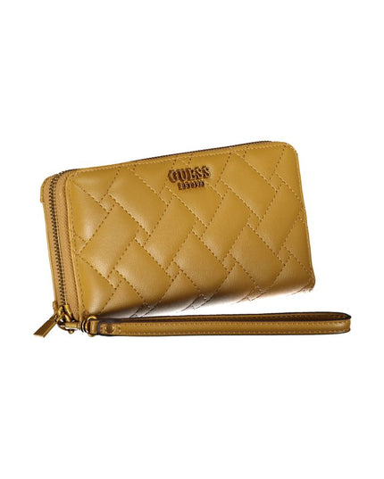 Guess Jeans Yellow Polyethylene Wallet