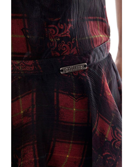 John Galliano Black Silk Skirt