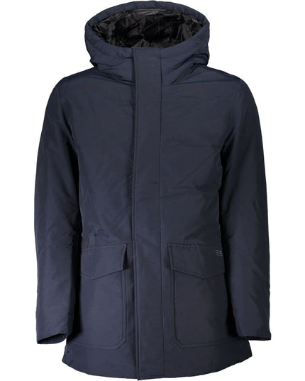 Woolrich Blue Cotton Men Jacket