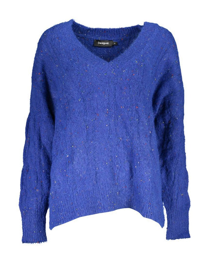 Desigual Blue Polyester Sweater