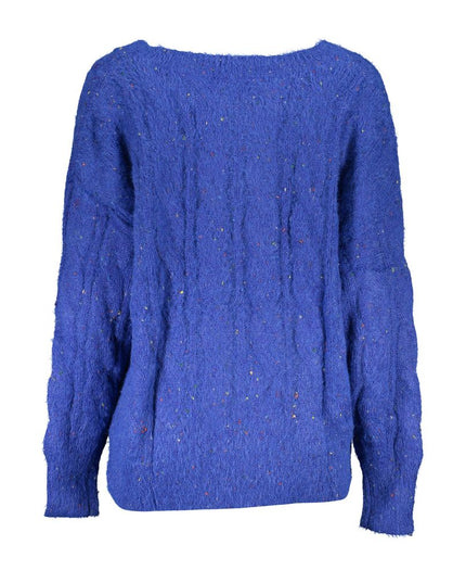 Desigual Blue Polyester Sweater
