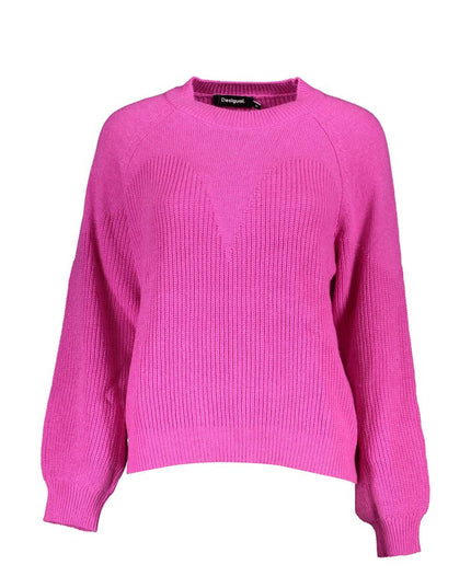 Desigual Pink Fabric Sweater