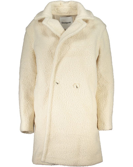 Desigual White Polyester Jackets & Coat