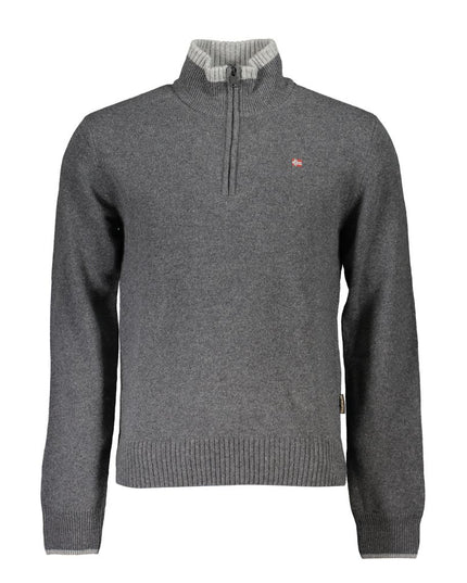 Napapijri Grigio Tessuto Men Sweater