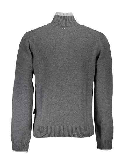 Napapijri Grigio Tessuto Men Sweater