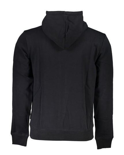 Napapijri Black Cotton Men's Hooded Sweater