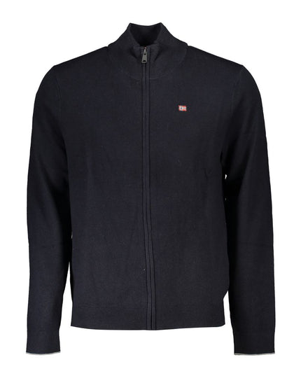Napapijri Black Tessuto Mens Cardigan