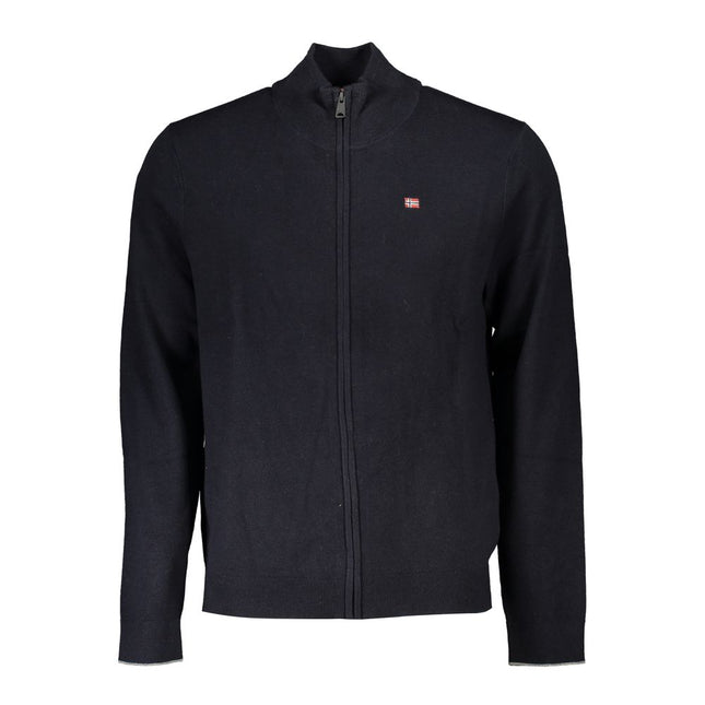 Napapijri Black Tessuto Mens Cardigan