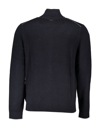 Napapijri Black Tessuto Mens Cardigan