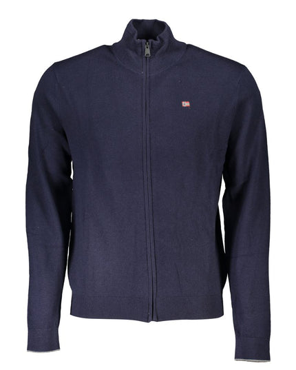 Napapijri Blue Tessuto Men Cardigan