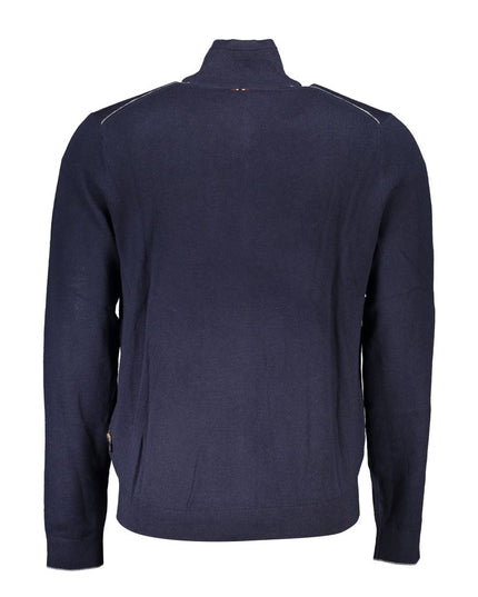 Napapijri Blue Tessuto Men Cardigan