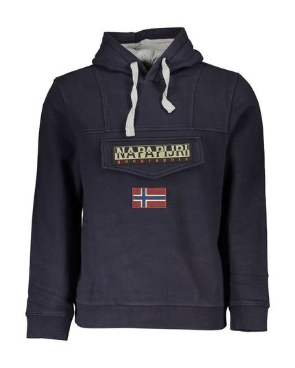 Napapijri Blue Cotton Men Sweater