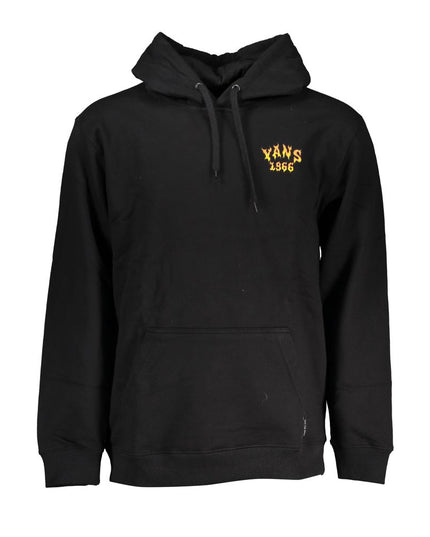 Vans Black Cotton Men Sweater with Hood