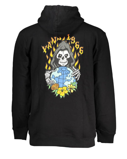 Vans Black Cotton Men Sweater with Hood