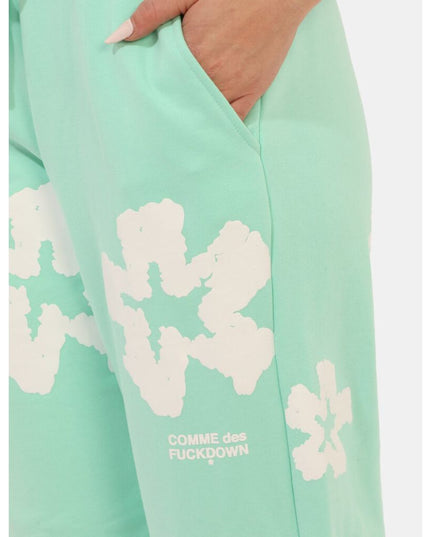 Comme Des Fuckdown Green Cotton Women Sweatpant