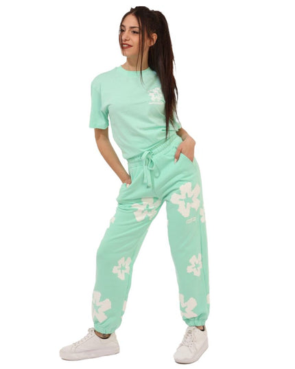 Comme Des Fuckdown Green Cotton Women Sweatpant