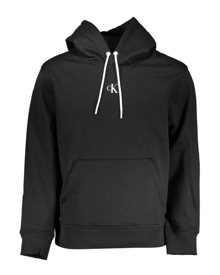 Calvin Klein Black Polyester Men Sweater with Hood