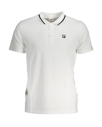 Fila White Cotton Polo Shirt