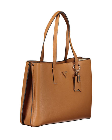 Guess Jeans Marrone Polyurethane Women Handbag