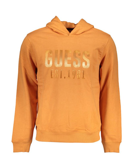 Guess Jeans Orange Cotton Men Sweater