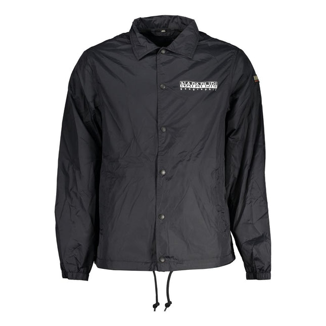 Napapijri Black Polyester Men Jacket