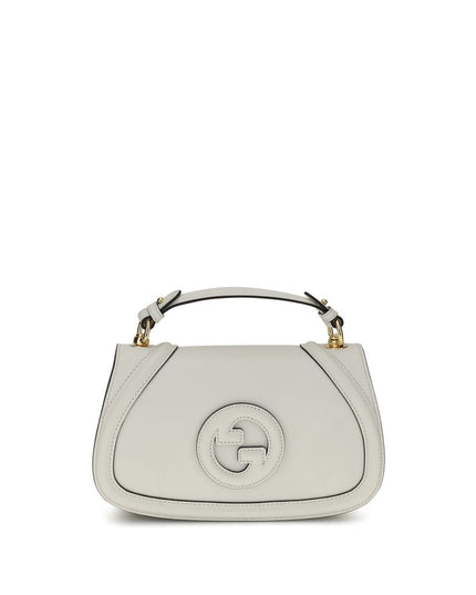 Gucci White Calf Leather Bos Taurus Handbag